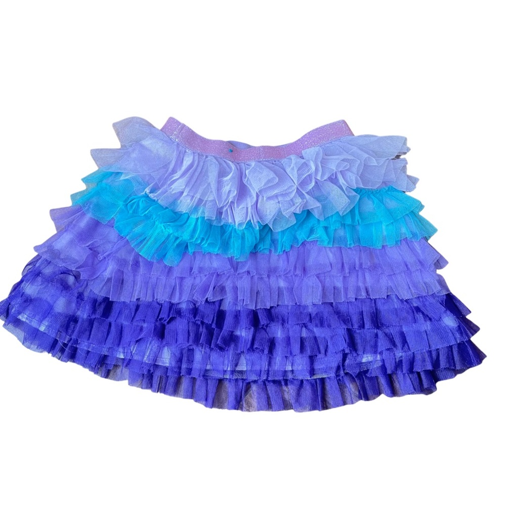 Children’s place size 7/8 purple and aqua tulle tutu skirt